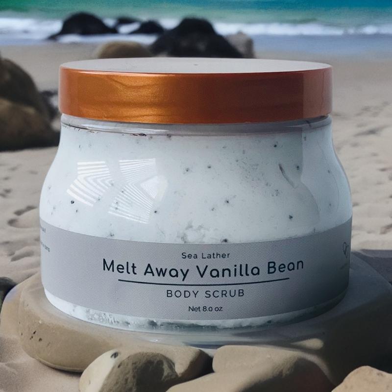 Melt Away Vanilla Bean Sea Salt Body Scrub Skin Care