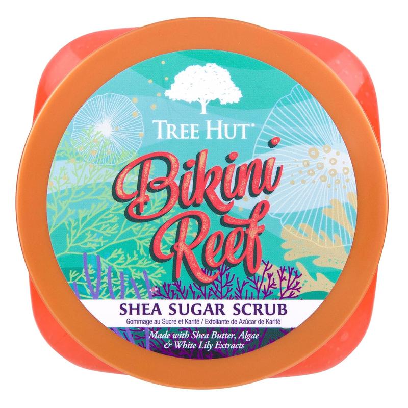 Tree Hut Bikini Reef Shea Sugar Scrub, 18 oz, Ultra Hydrating and Exfoliating Scrub for Nourishing Essential Body Care