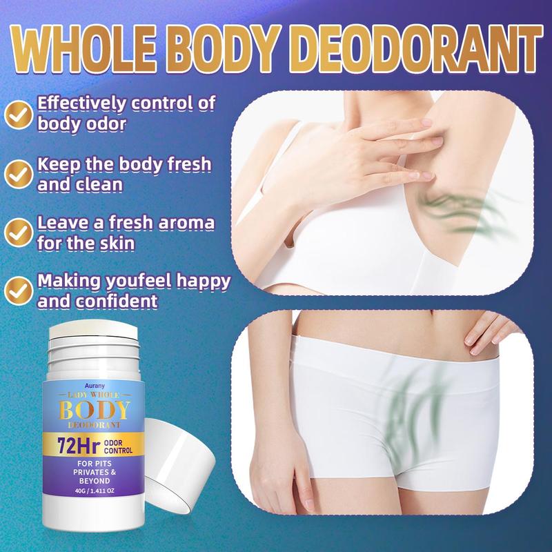 40g Underarm Body Deodorant Lotion, Long-lasting Freshness & Odor Control Body Cream, Hydrating & Soothing Formula Body Care Product for Women