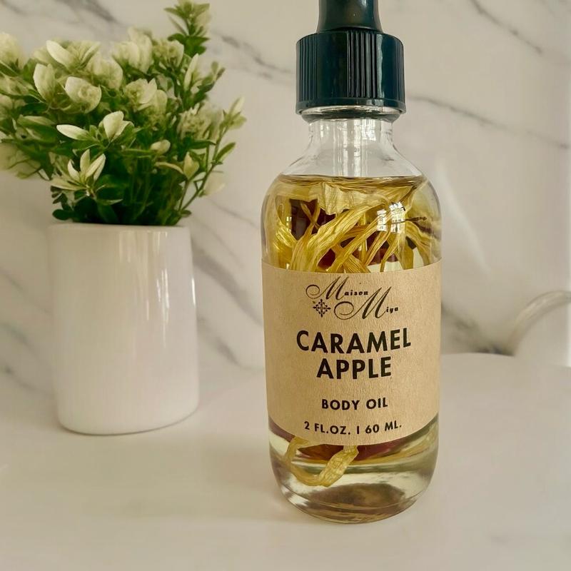 Caramel Apple Body Oil, Moisturizing Oil, Massage Oil, Gift Idea