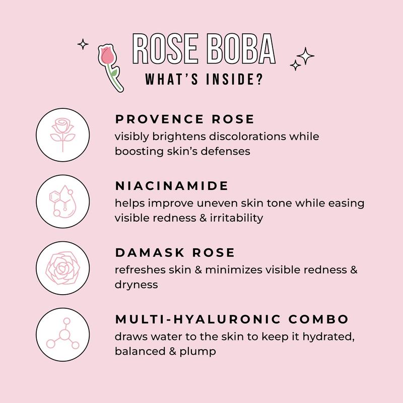 Rose Boba Mask