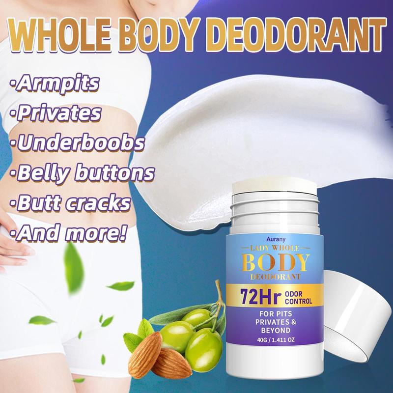 40g Underarm Body Deodorant Lotion, Long-lasting Freshness & Odor Control Body Cream, Hydrating & Soothing Formula Body Care Product for Women