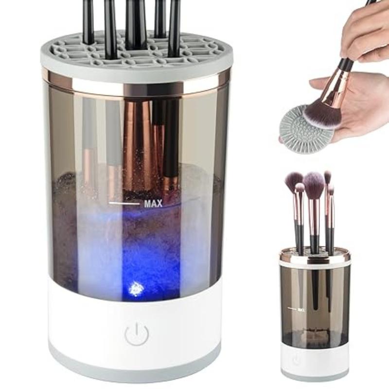 Electric Makeup Brush Cleaner, Automatic Electric Makeup Brush Cleaning Machine, Makeup Brush Cleaning Tool for All Sizes Makeup Brushes, Home Supplies