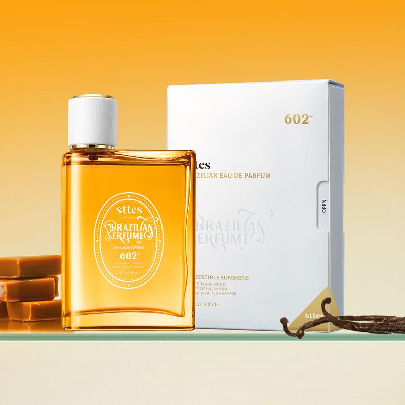 Sttes brazilian Perfume 602#（Irresistible Sunshine） - Eau De Perfume 100ml (3.4fl Oz)  vanilla Gourmet tune (Caramel vanilla flavor)