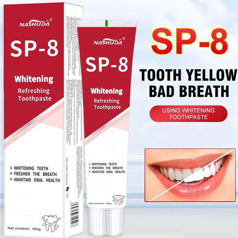 [Black Friday]NASHUDA SP-8[Triple Whitening] Probiotic Whitening Toothpaste,Free of Fluoride,Hydroxyapatite,Anti plaque, Oral Health Management