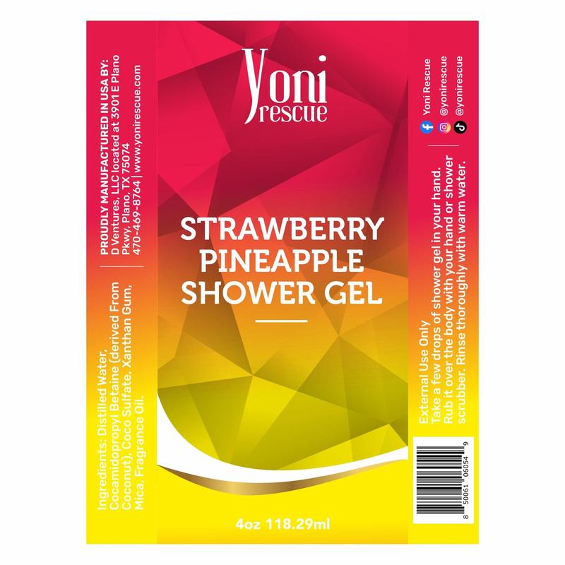 Strawberry Pineapple Twin Pack - Shower Gel + Body Oil Bundle