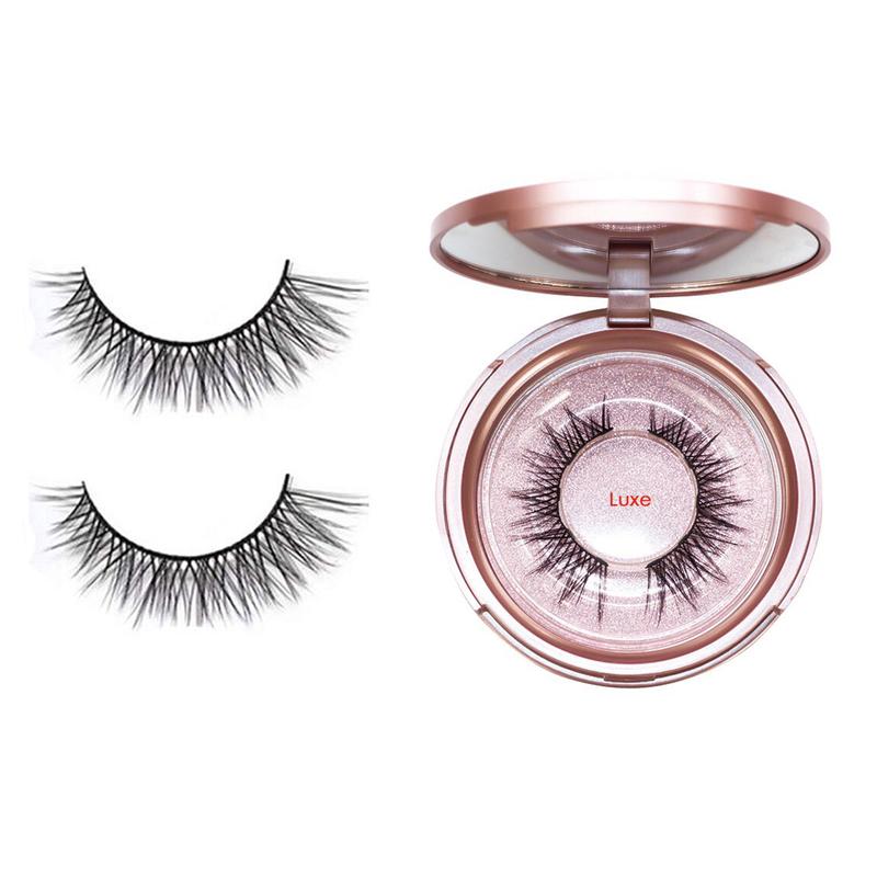 Magnetic Eyeliner & 3D Eyelashes Kit – Waterproof Makeup Set with Tweezers, Mirror, and Reusable Lashes