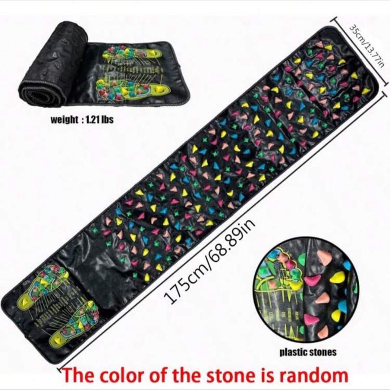 Reflexology Massage Mat 7 Color Stone Foot Massager Rug Random Stone Colors Foot Massager Mat For Circulation Christmas Fitness Bathroom Mat Pain Relief Waking Mat