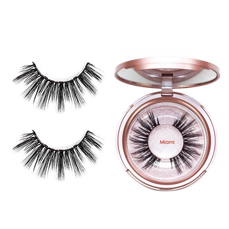 Magnetic Eyeliner & 3D Eyelashes Kit – Waterproof Makeup Set with Tweezers, Mirror, and Reusable Lashes