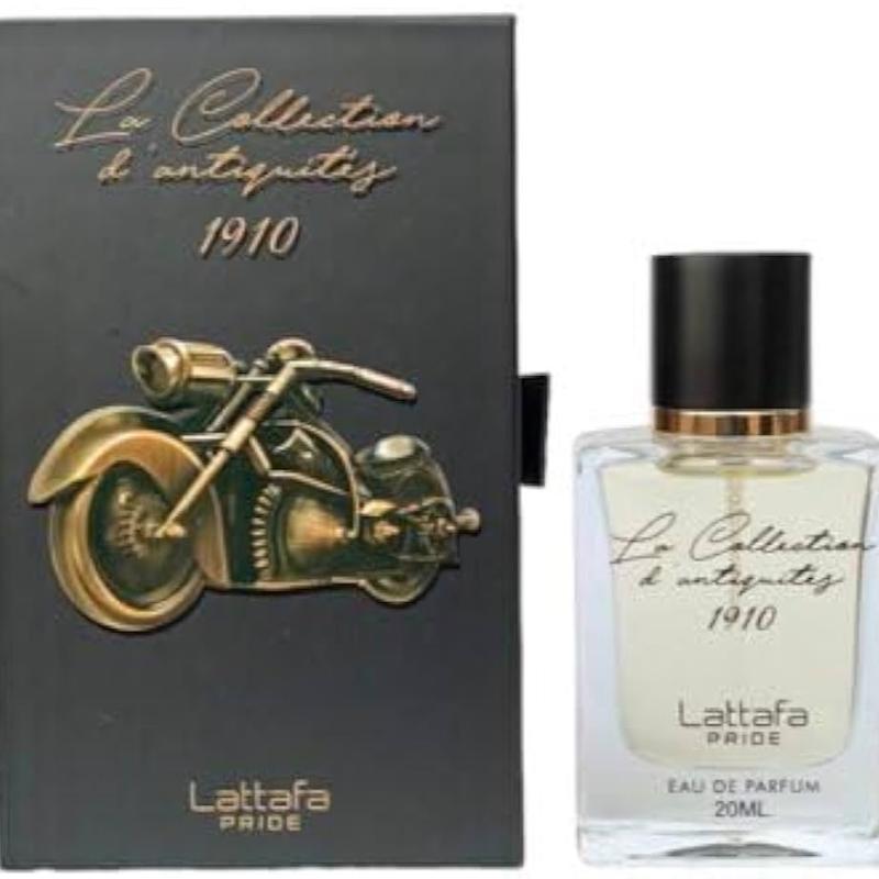 Lattafa La Collection D’Antiquity Bike 1910 20ML )0.68 Oz) EDP - Unisex Pocket Fragrance For On The Go Use! Long Lasting Fragrance With Notes of Apple