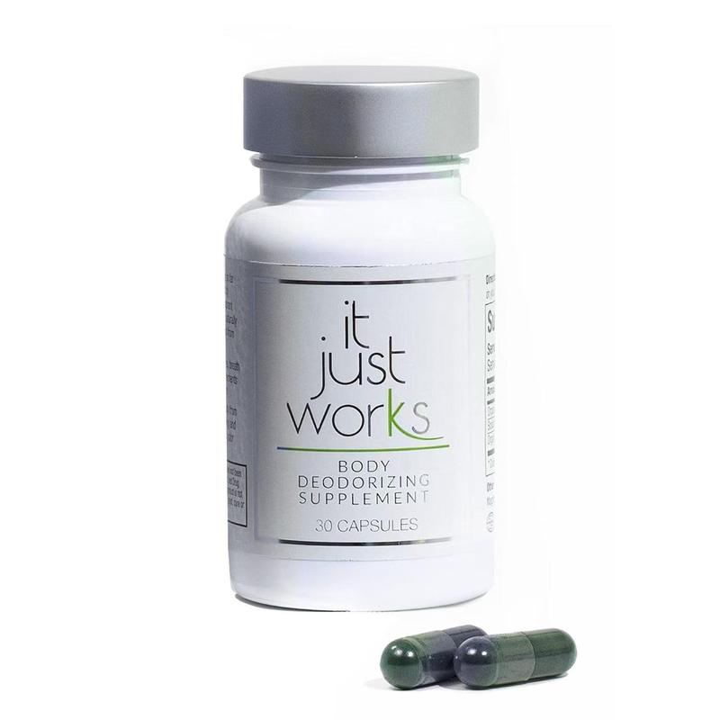 It Just Works All Chlorophyll Natural Full Body Deodorizing Supplement for Underarms and Private Parts |  Organic Deodorant That Works from The Inside Out