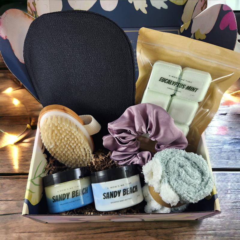 A Mom's Me Time Tranquility Luxury Spa and Relaxation Gift Box for Women - Handcrafted Self-Care Kit for Ultimate Pampering Body Care