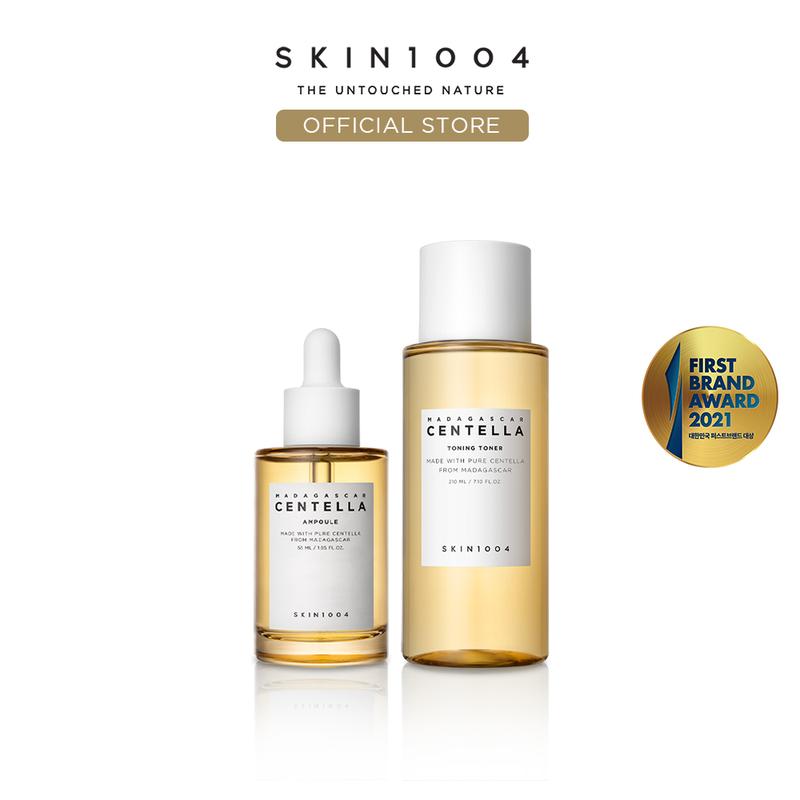 [SKIN1004 Official Shop] Skin Relief Duo (BEST Selling Centella Ampoule+Toner) facial care skincare routine skin  toner