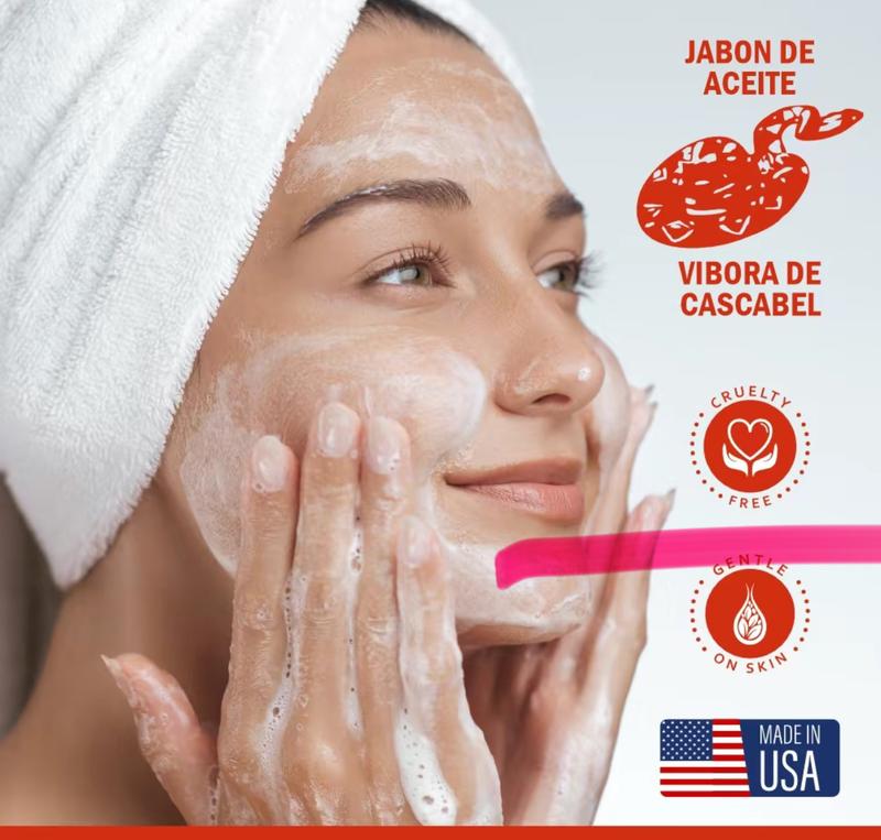 Jabon de Aceite  Vibora de Cascabel (Rattlesnake Soap) FOAMING WASH (LAVADO ESPUMOSO) 150 ml Gentle on skin NOURISHING FORMULA premium