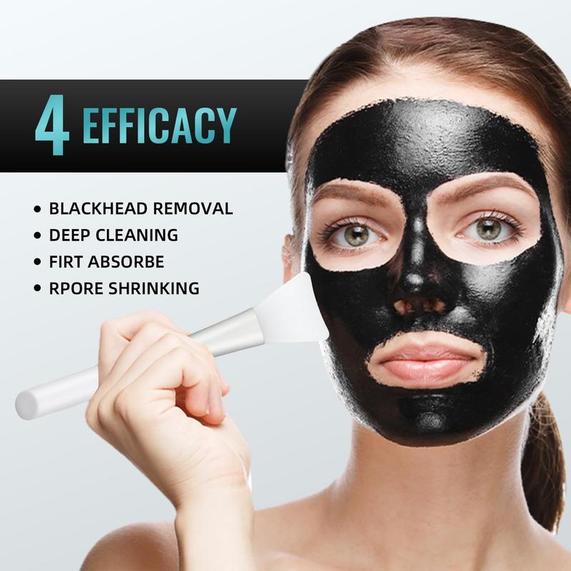 Blackhead Remover Mask,Activated Charcoal Peel Off Mask,Deep Cleansing Mask with Brush Pimple Extractors,Blackhead Mask for Cleansing,Pore Minimizing,Gentle Exfoliating,for All Skin Types,Oily Skin