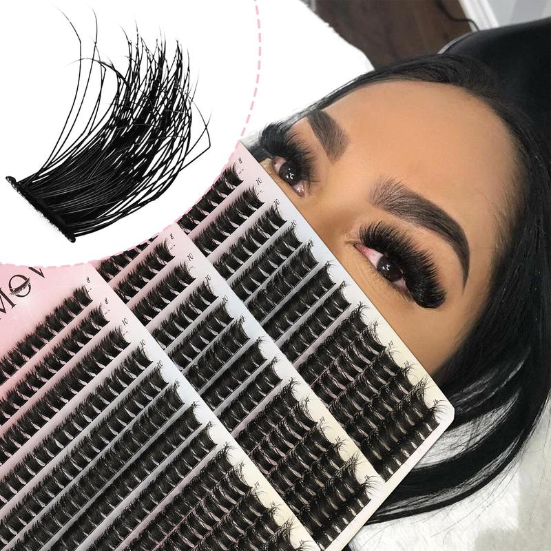 Mixed Length Eyelash Extensions Kit, 1 Box D Curl Individual False Eyelashes, Professional Eye Makeup Accessories for Women & Girls, Christmas Gift