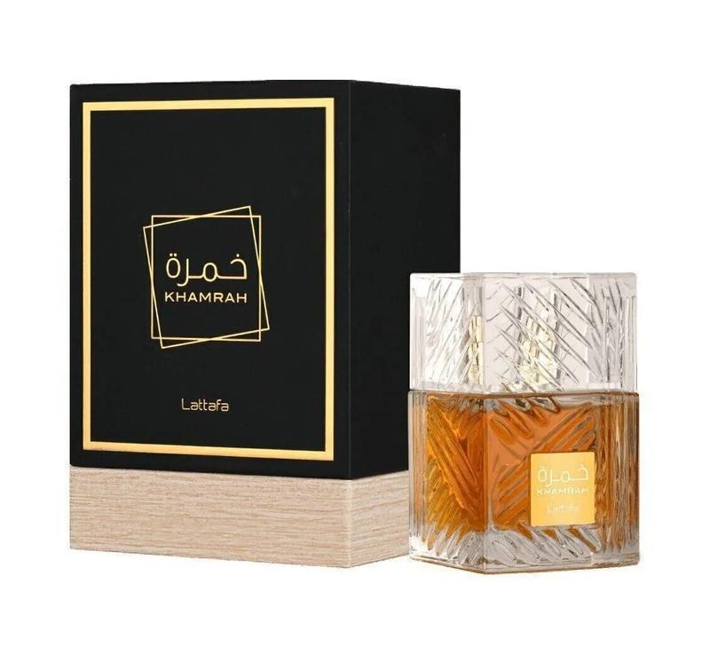 Khamrah by Lattafa Perfumes for Unisex Eau de Parfum Spray, 3.4 Ounce