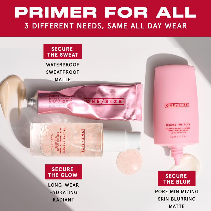 Prime for Perfection Bundle – Secure the Blur, Secure the Sweat, & Secure the Glow Primers for Flawless Skin | TikTok's Must-Have Primer Trio for Hydration, Matte Finish, & Long-Lasting Wear