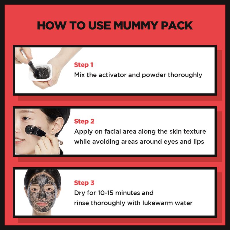 [SKIN1004 Official Shop] Zombie Beauty MUMMY PACK & ACTIVATOR KIT Zombie Beauty MUMMY PACK & ACTIVATOR KIT 3.5ml x 8ea(28ml) for Shiny and Smooth Skin Surface, has Lifting Effect Facial Skincare