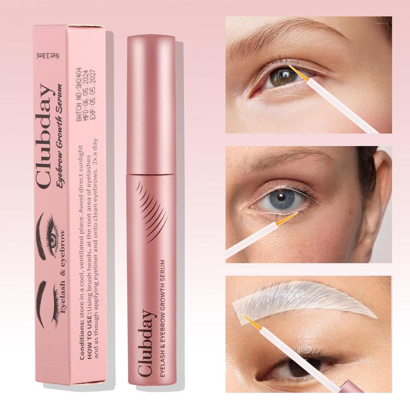 Long Lasting Eyelash Serum, Natural Curl Eyelashes Essence, Eye Lash Extensions Makeup Product for Women & Girls