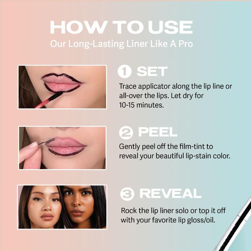 Lip liner peel-off lip liner stain-lasts all day & night eyeliner lipliner