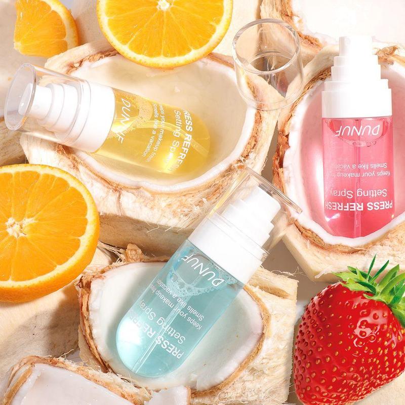 Orange Extract Setting Spray, Long Lasting Makeup Fixer Spray, Oil Control Moisturizing Makeup Spray, Makeup Fixing Spray, Cosmetic Product