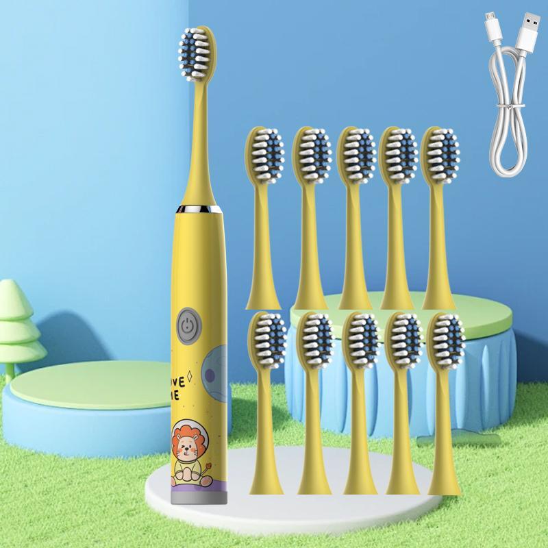 Electric Toothbrush With 11pcs Brush Heads, Gums Protecting Motor Toothbrush With Soft Bristles, Intelligent Deep Cleaning Toothbrushes