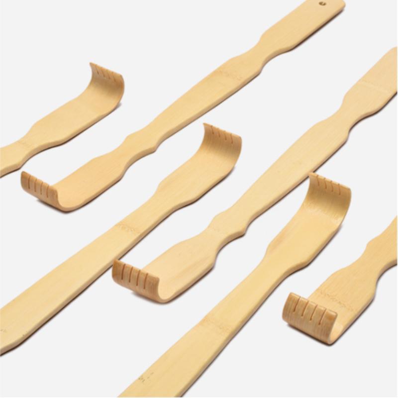 Bamboo Back Scratcher, 2 Counts set Manual Back Massage Tool, Back Massage Tool, Body Care Tool for Home & Travel