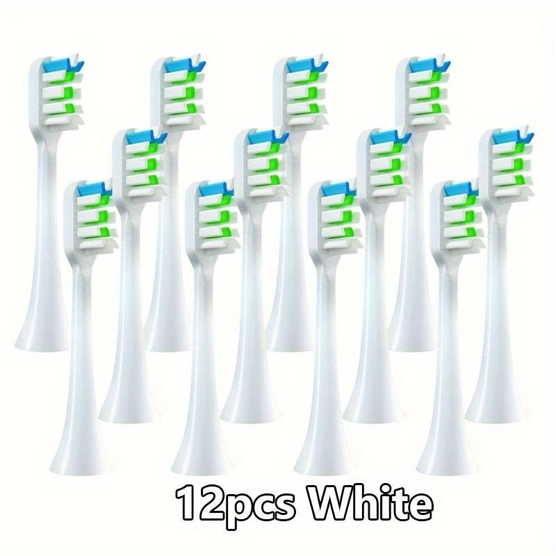 Soft Bristle Replacement Toothbrush Heads, 12pcs set Tooth Brush Head Compatible for SOOCAS X3 X3U X5, Personal Care Accessories