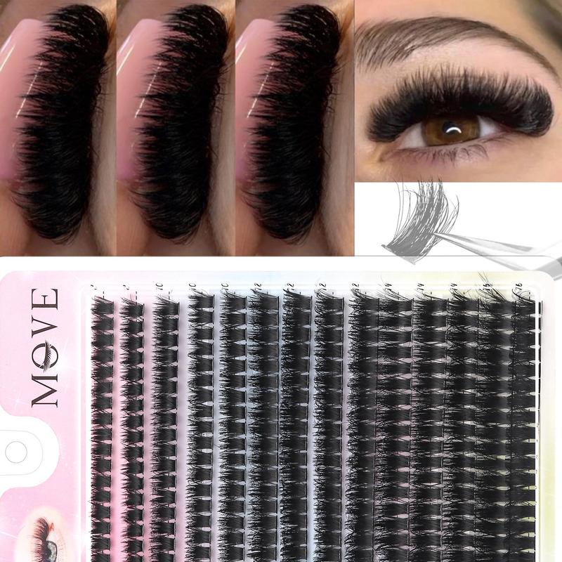 Mixed Length Eyelash Extensions Kit, 1 Box D Curl Individual False Eyelashes, Professional Eye Makeup Accessories for Women & Girls, Christmas Gift