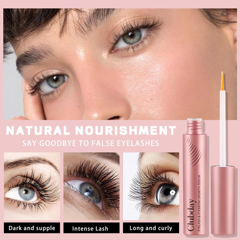 Long Lasting Eyelash Serum, Natural Curl Eyelashes Essence, Eye Lash Extensions Makeup Product for Women & Girls