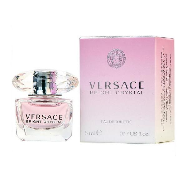 2 Pack of Versace Bright Crystal Mini Pair - 0.17oz 5ml EDT Perfume