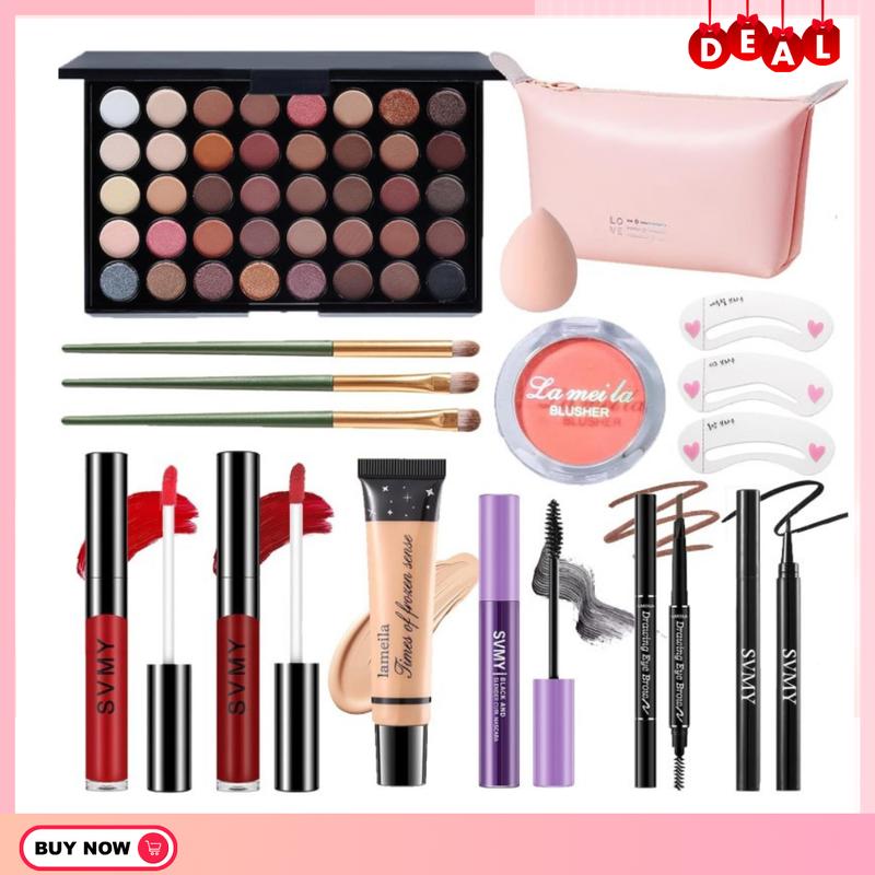 Makeup Set for Women, Makeup Full Kit for Beginners & Professionals, Travel Makeup Set for Teens & Adults, Makeup Gift Set for Girls, Eyeshadow Palette, Lip Gloss, Face Makeup, Eye Makeup