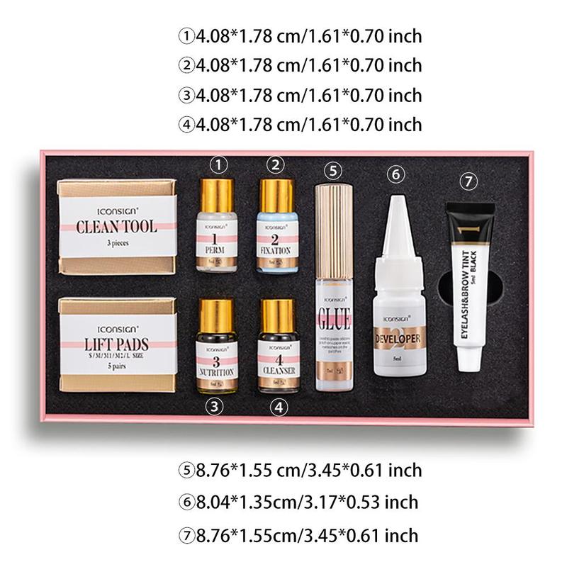 Eyelash & Eyebrow Lifting & Tinting Kit, 1 Set Eyelash Perm Kit, Eyelash Makeup Product