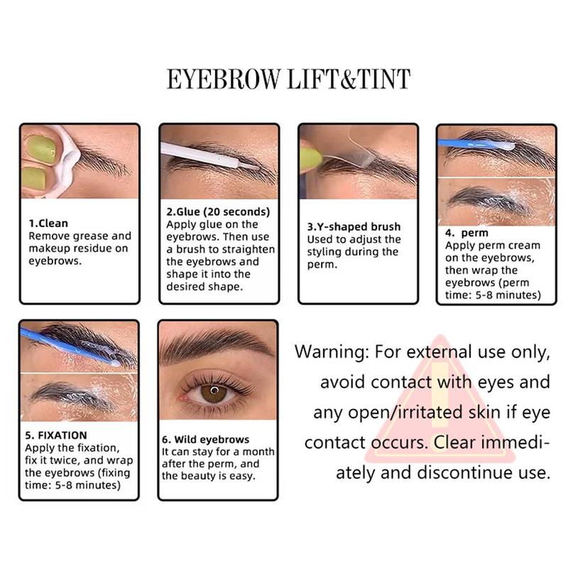 Eyelash & Eyebrow Lifting & Tinting Kit, 1 Set Eyelash Perm Kit, Eyelash Makeup Product