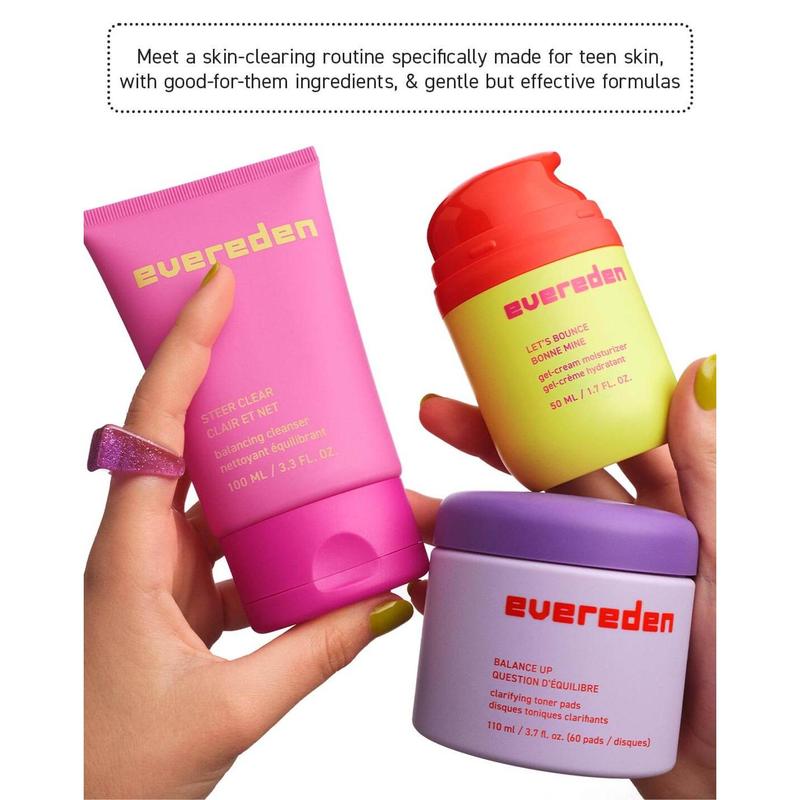 Evereden Balance Up – Clarifying Toner Pads for Teens – Hydrates & Clarifies Acne-Prone Skin - Soothes Redness & Controls Oil – Safe Ingredients - For Teens & Pre-Teens