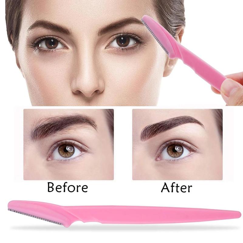 Mixed Color Eyebrow Razor with Cover, Gentle Safe Eyebrow Trimmers, 12pcs set Hair Trimmer, Portable Face Hair Shaving Tool for Daily Use,  Tik Tok Shop Gifts for Girlfriend