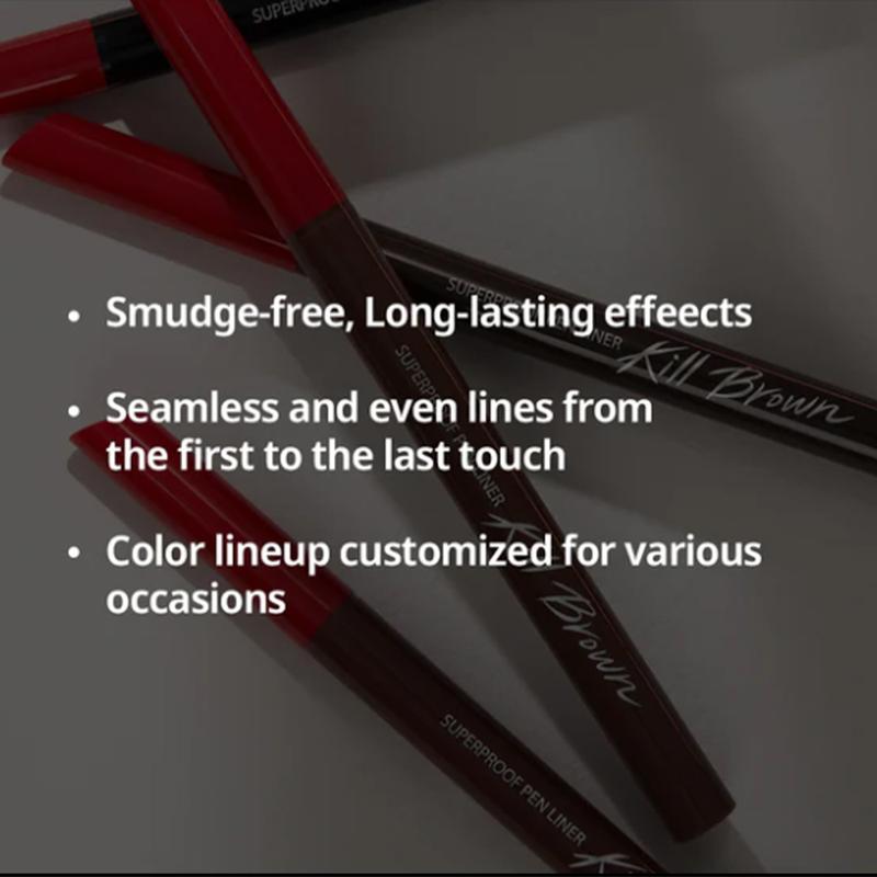 [CLIO Official Shop] CLIO Superproof Brush Liner Black Eyeliner | Makeup Cosmetic Lipliner