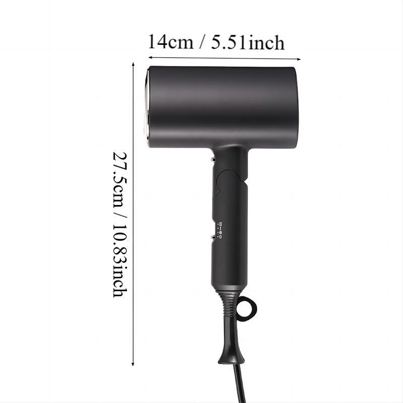 Foldable Electric Hair Dryer, Hair Drying Machine with 3 Heat Modes, Professional Hair Styling Tools for Women & Men