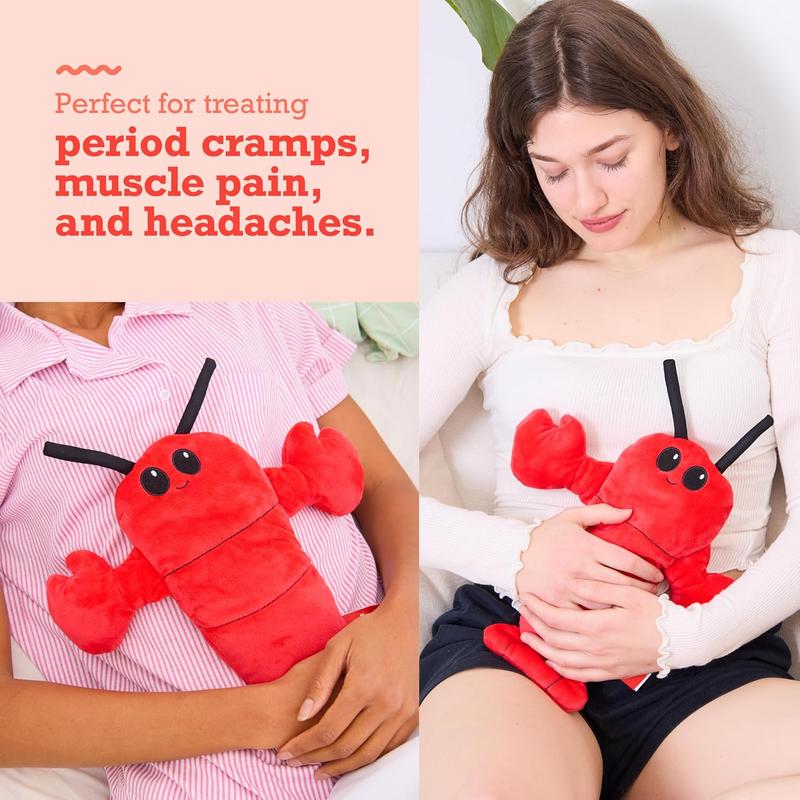 Menstruation Crustacean Lobster – The Original Viral Cuddly & Cute Plush Lavender Scented Heating Pad for Cramps