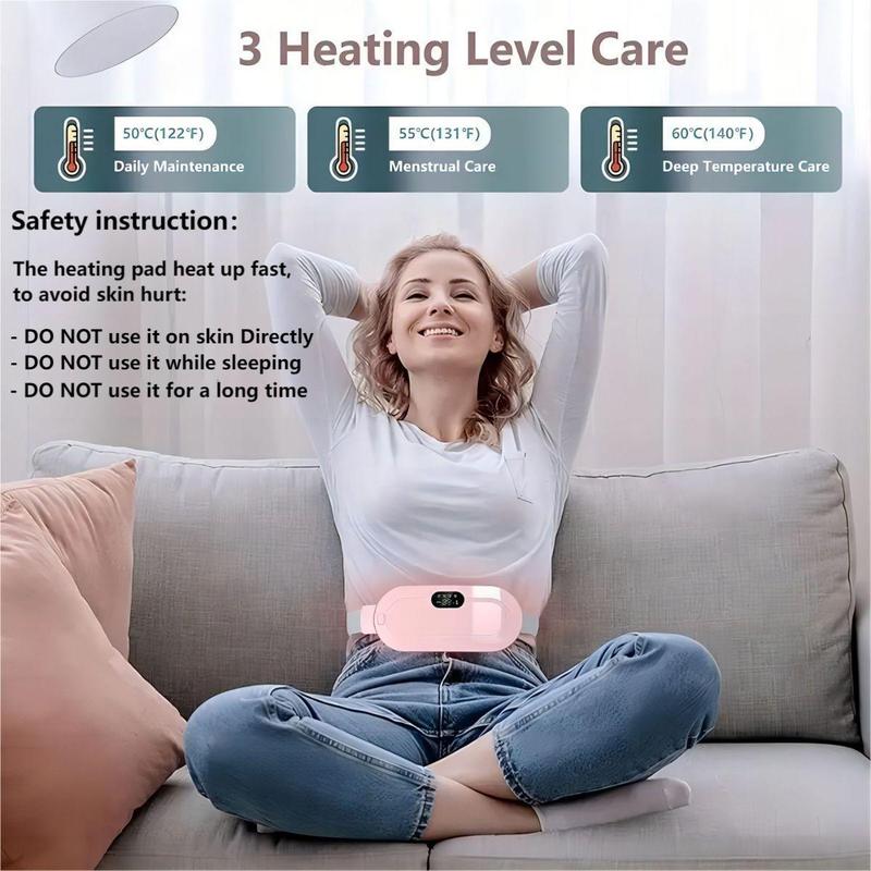 2500mah Menstrual Heating Pad, Cycle Heating Pad for Cramps, Period Cramp Simulator, Heat Compress Massage Heating Pad, Wonderful Gift for Ladies and Girls, Amazing Gift, Fall Essentials, Christmas Gift