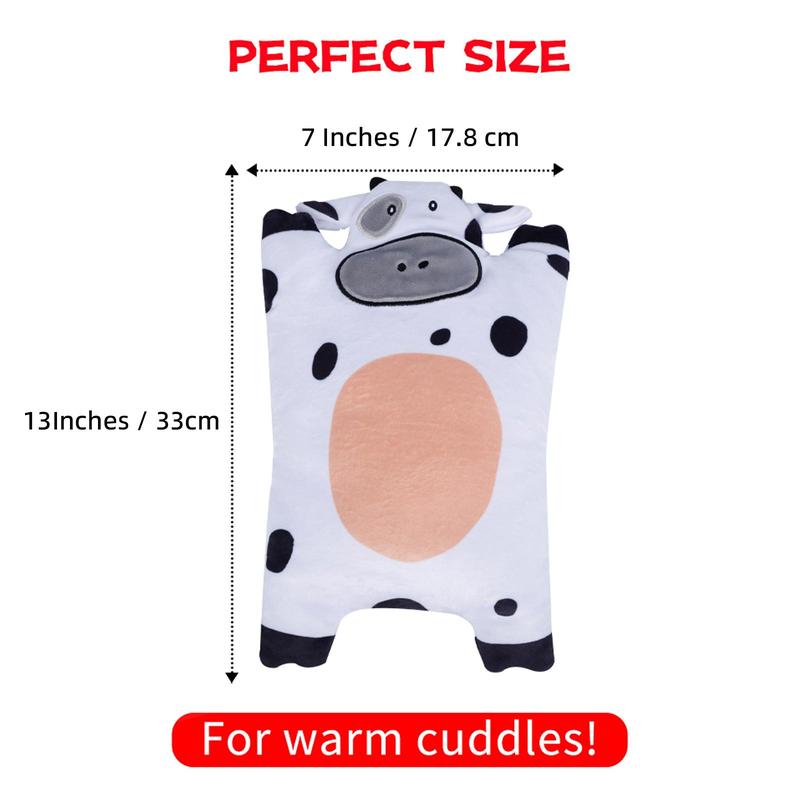 Microwave Heating Pad, Cute Cow Design Heating Pad, Removable Lavender Scented Plush, Manual Massage Tool for Menstruation Period