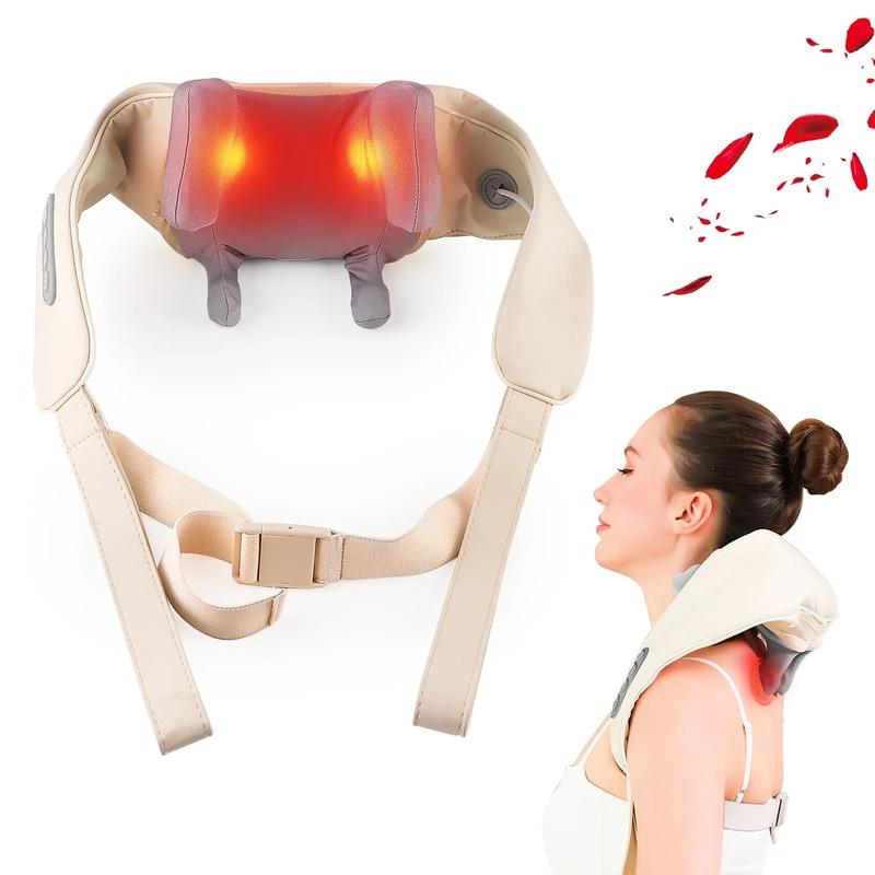 NoAging Neck Massager-Wireless, Portable & Rechargeable Therapy Device for Pain Relief, Relaxation & Stress Reduction Adjustable Intensity & Ergonomic Design. Durable Lightweight Relaxing Removable Comfort  and shoulder