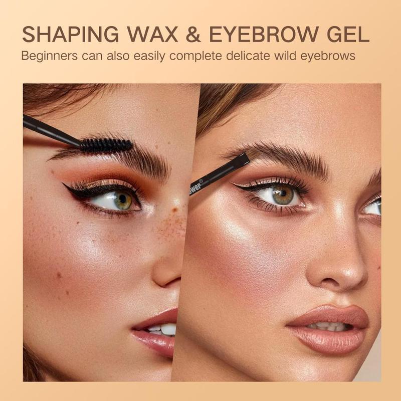 2 in 1 Eyebrow Gel with Brush, 1 Count Waterproof Long Lasting Eyebrow Gel, Eyebrow Makeup Tool for Women & Girls