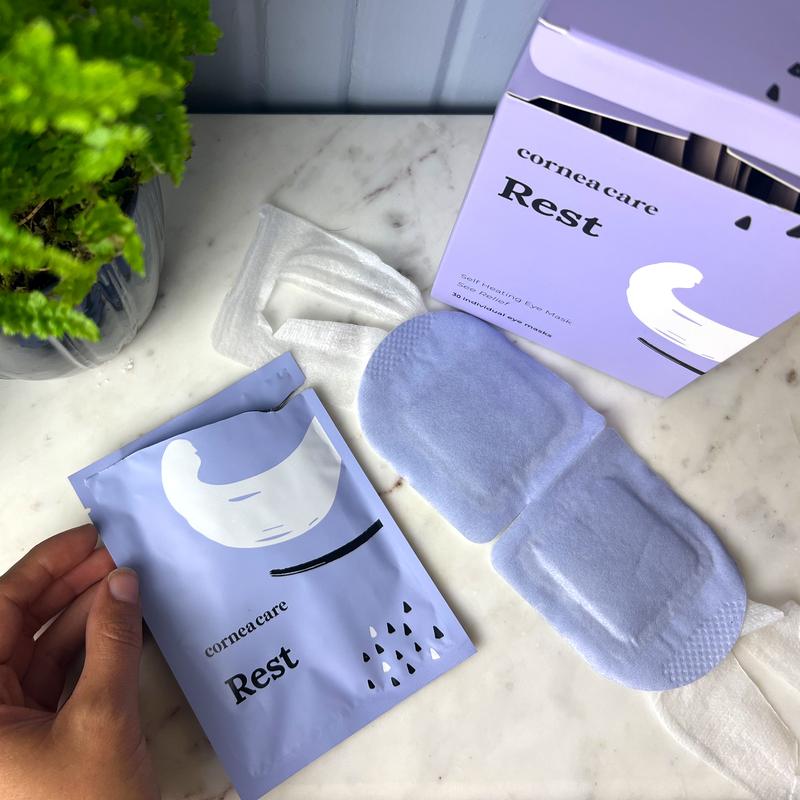 Sample Rest Self-Heating Warm Compresses, Heated Eye Masks, Dry Eye Relief, No Microwave or Washcloth Needed, Travel-friendly, Moisturize