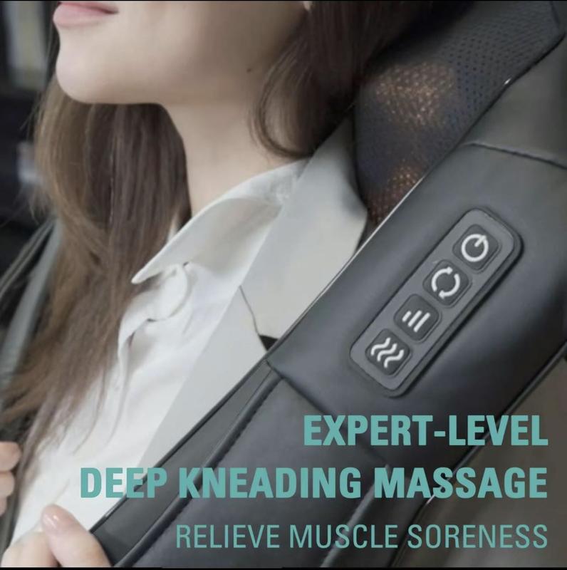 ISKOVI 2024 New Neck Massager. Shoulder and Back Massager, Shiatsu Back Massager with Heat, Electric Pillow for Neck, Back, Shoulder, Foot, Leg, Muscle Pain Relief, Shoulder. Gifts. Comfort