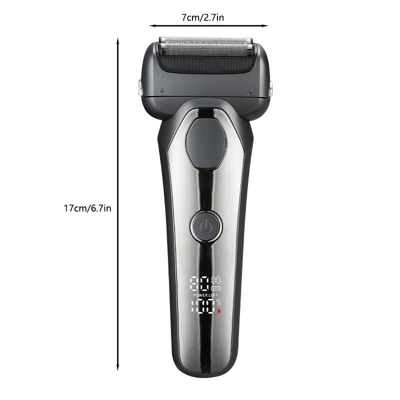 Electric Razor for Men, Electric Shaver with Intelligent Shave Sensor and Multi-flex Pivoting Head, Wet and Dry Use Electric Shaver for Men