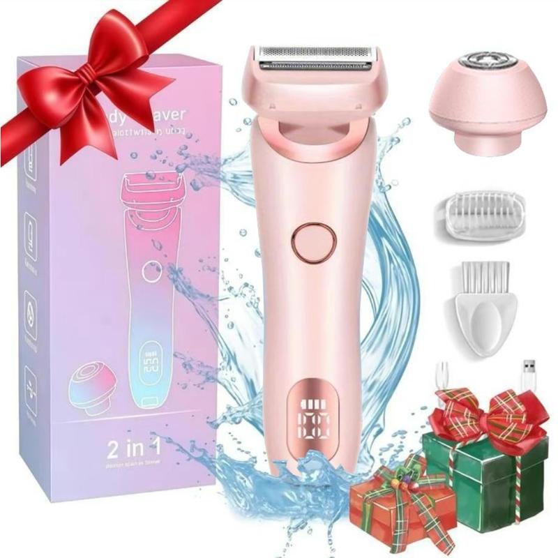 Women's Comfort Electric Shaver, 1 Set Rechargeable Detachable Bikini Hair Trimmer, Wet & Dry Use Electric Trimmer for Women, Electric Shaver Body Trimmer Body Hair Trimmer Body Trimmer for Men and Women, Summer Gift, Shaver for Women