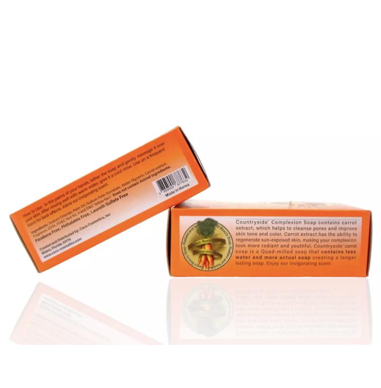 Case of 12 carrot complexion soap, savon carrot, carrot soap Body Care Skin Repair Comfort Cleanser Cleansing Body Wash