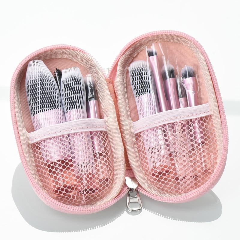 Makeup Brush Set with Storage Bag, Versatile Soft Travel Brushes with Soft Bristles & Comfortable Grip for Beginners, Professional Cost-effective Makeup Tool Set for Women